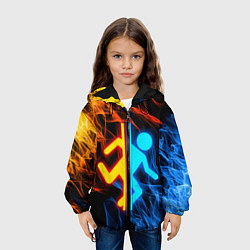Куртка с капюшоном детская PORTAL, цвет: 3D-черный — фото 2