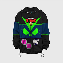 Куртка с капюшоном детская BRAWL STARS 8-BIT VIRUS, цвет: 3D-черный