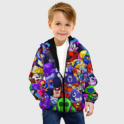Куртка с капюшоном детская BRAWL STARS ALL BRAWLER, цвет: 3D-черный — фото 2