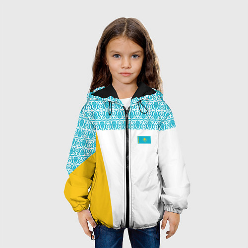 Детская куртка Казахстан Форма / 3D-Черный – фото 3
