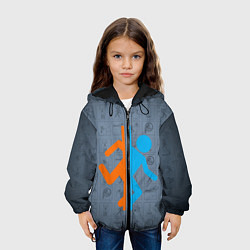 Куртка с капюшоном детская PORTAL, цвет: 3D-черный — фото 2