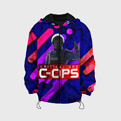 Куртка с капюшоном детская C-OPS, цвет: 3D-черный