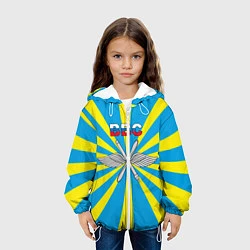 Куртка с капюшоном детская Флаг ВВС, цвет: 3D-белый — фото 2