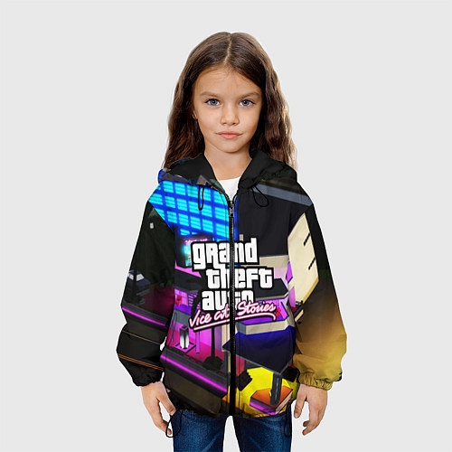 Детская куртка GTA:VICE CITY / 3D-Черный – фото 3