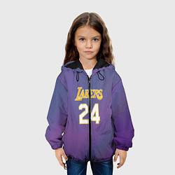 Куртка с капюшоном детская Los Angeles Lakers Kobe Brya, цвет: 3D-черный — фото 2