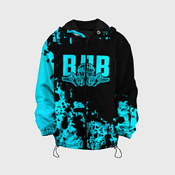 Куртка с капюшоном детская ВДВ, цвет: 3D-черный