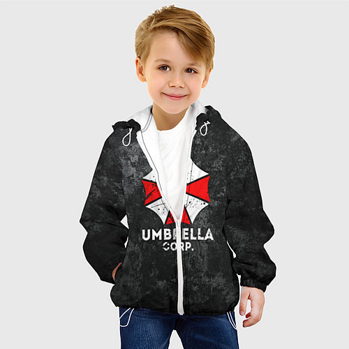 Детская куртка UMBRELLA CORP / 3D-Белый – фото 4