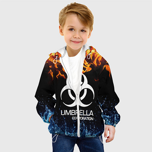 Детская куртка UMBRELLA CORPORATION / 3D-Белый – фото 4