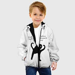 Куртка с капюшоном детская ЪУЪ, цвет: 3D-черный — фото 2