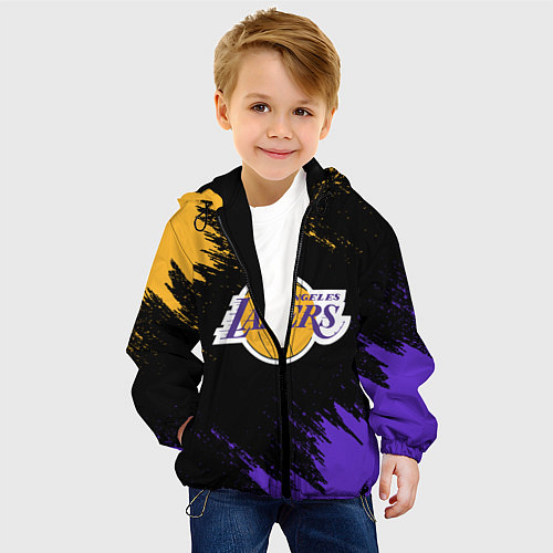 Детская куртка LA LAKERS / 3D-Черный – фото 4