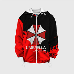 Куртка с капюшоном детская UMBRELLA CORP, цвет: 3D-белый