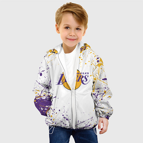 Детская куртка LA LAKERS / 3D-Белый – фото 4