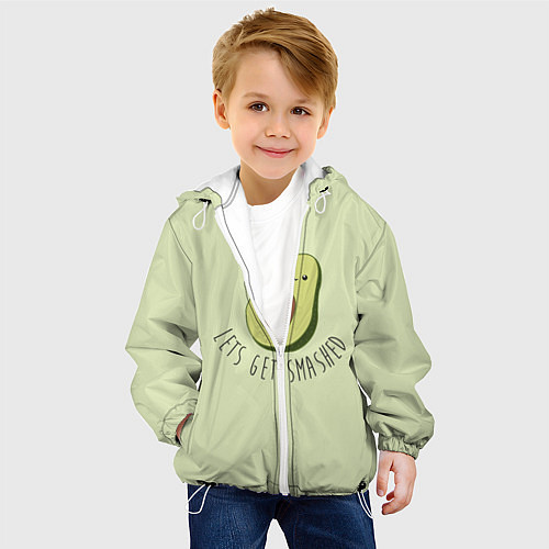 Детская куртка Авокадо / 3D-Белый – фото 4