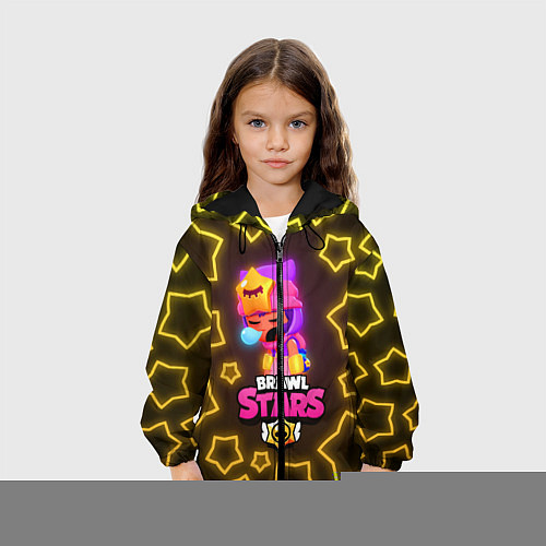 Детская куртка Brawl Stars Sandy / 3D-Черный – фото 3