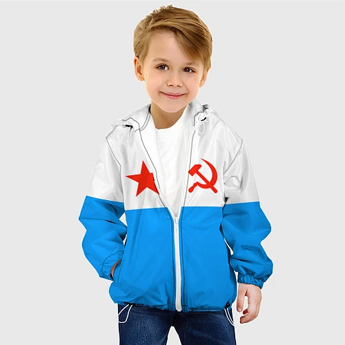 Детская куртка ВМФ СССР / 3D-Белый – фото 4