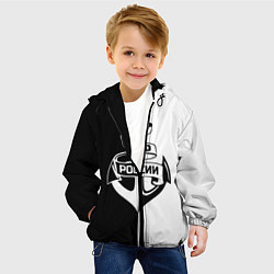 Куртка с капюшоном детская ВМФ России, цвет: 3D-черный — фото 2