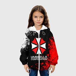 Куртка с капюшоном детская UMBRELLA CORPORATION, цвет: 3D-белый — фото 2