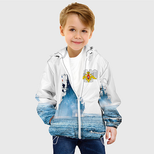 Детская куртка ВМФ / 3D-Белый – фото 4