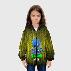 Куртка с капюшоном детская Brawl stars, цвет: 3D-черный — фото 2