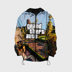 Куртка с капюшоном детская Grand Theft Auto, цвет: 3D-черный