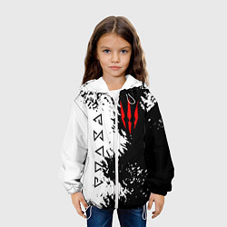 Куртка с капюшоном детская THE WITCHER, цвет: 3D-белый — фото 2