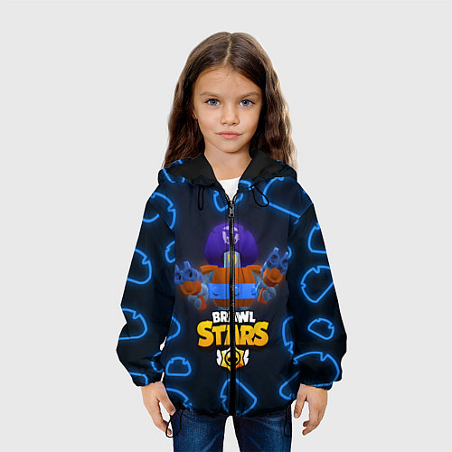 Детская куртка Brawl Stars Darryl / 3D-Черный – фото 3