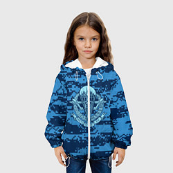 Куртка с капюшоном детская ВДВ СССР, цвет: 3D-белый — фото 2