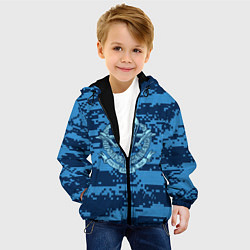 Куртка с капюшоном детская ВДВ СССР, цвет: 3D-черный — фото 2