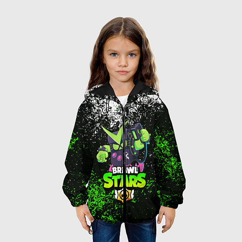 Детская куртка BRAWL STARS VIRUS 8-BIT / 3D-Черный – фото 3