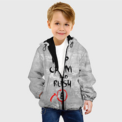 Куртка с капюшоном детская Rush B, цвет: 3D-черный — фото 2