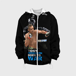 Куртка с капюшоном детская Tony Ferguson, цвет: 3D-белый