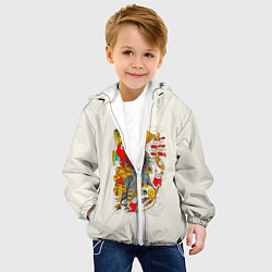 Куртка с капюшоном детская Пират, цвет: 3D-белый — фото 2