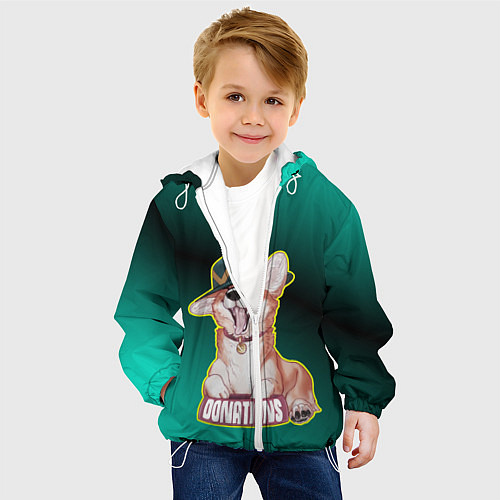 Детская куртка Корги / 3D-Белый – фото 4