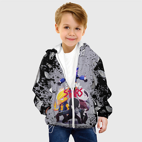 Детская куртка Brawl Stars CROW / 3D-Белый – фото 4