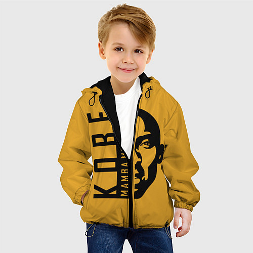 Детская куртка Kobe Mamba mentality / 3D-Черный – фото 4