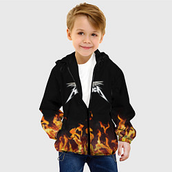 Куртка с капюшоном детская Metallica, цвет: 3D-черный — фото 2