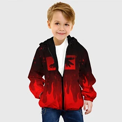 Куртка с капюшоном детская LIMP BIZKIT, цвет: 3D-черный — фото 2