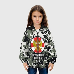 Куртка с капюшоном детская Внутренние Войска, цвет: 3D-черный — фото 2