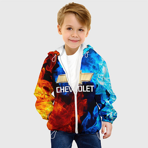 Детская куртка CHEVROLET / 3D-Белый – фото 4