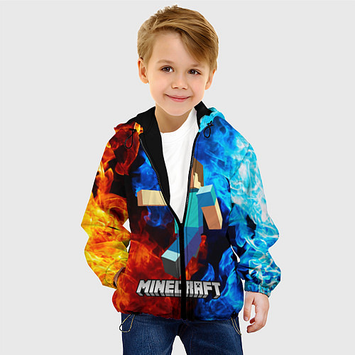 Детская куртка MINECRAFT / 3D-Черный – фото 4