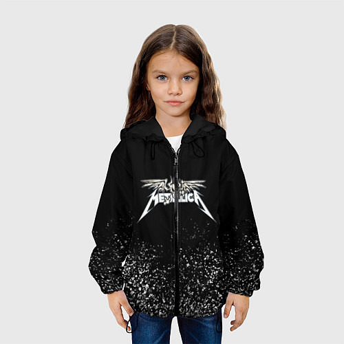 Детская куртка Металлика Metallica / 3D-Черный – фото 3
