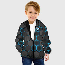 Куртка с капюшоном детская BMW цвета 3D-черный — фото 2
