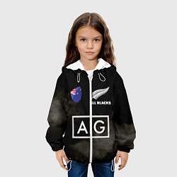 Куртка с капюшоном детская ALL BLACKS, цвет: 3D-белый — фото 2