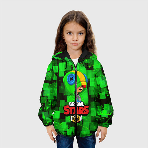 Детская куртка BRAWL STARS LEON / 3D-Черный – фото 3