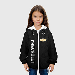 Куртка с капюшоном детская Chevrolet, цвет: 3D-белый — фото 2