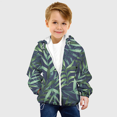 Детская куртка Арт из джунглей / 3D-Белый – фото 4