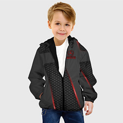 Куртка с капюшоном детская Mercedes-AMG, цвет: 3D-черный — фото 2