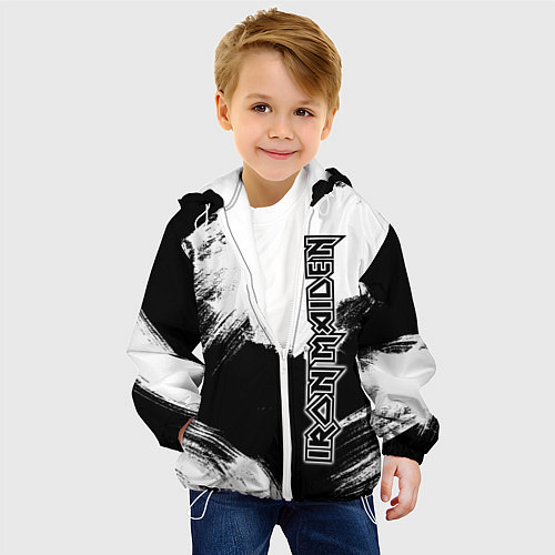 Детская куртка Iron Maiden / 3D-Белый – фото 4