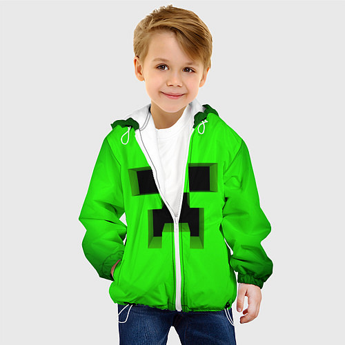 Детская куртка MINECRAFT / 3D-Белый – фото 4