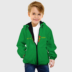 Куртка с капюшоном детская Пограничные Войска КГБ СССР, цвет: 3D-черный — фото 2